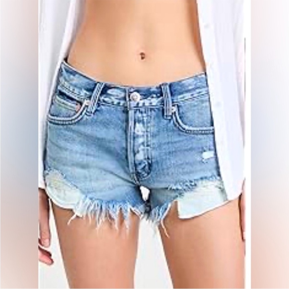 We the Free Loving Good Vibrations Cutoff Denim Short